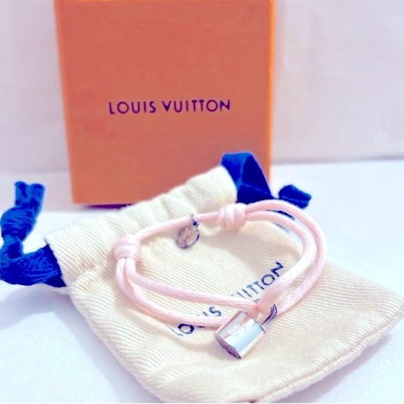 Auth Louis Vuitton Bracelet • Silver Lockit 925 Ag925 Authentic Louis Vuitton - Picture 3 of 4